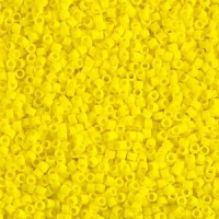 Miyuki delica beads 15/0 - Matted opaque yellow DBS-751